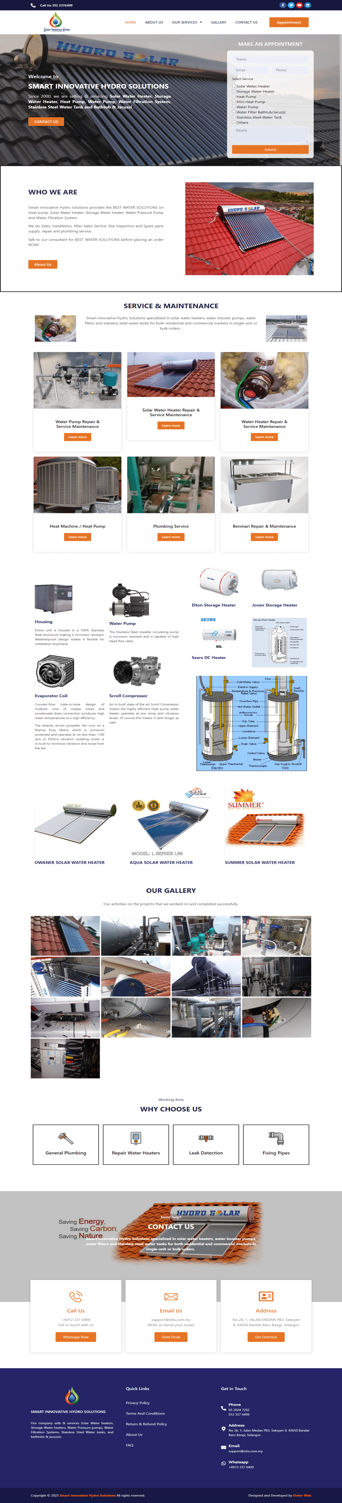 Solar Water Heater Repair Ontor Web Portfolios