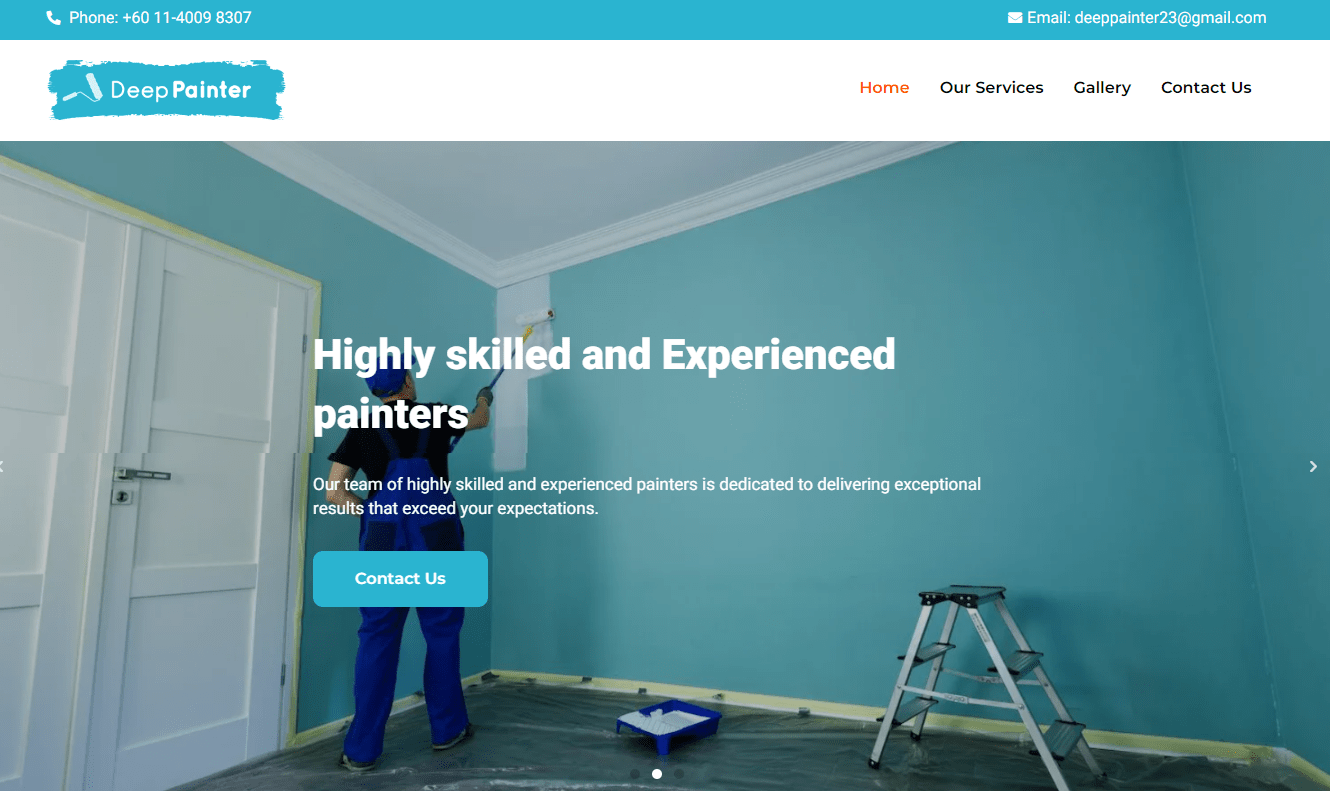 Web Design Portfolio 34 deep painter 1