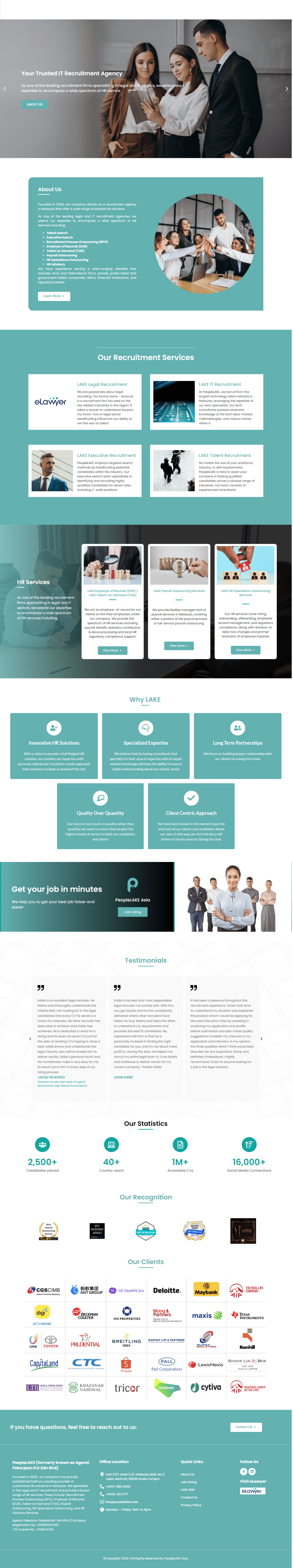 PeopleLAKE Ontor Web Portfolios