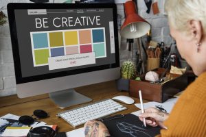 Collage of websites showcasing