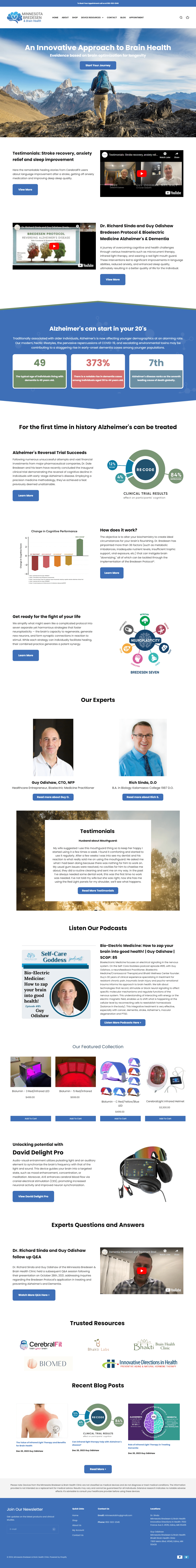 Minnesota Bredesen Brain Health Innovative Ontor Web Portfolios