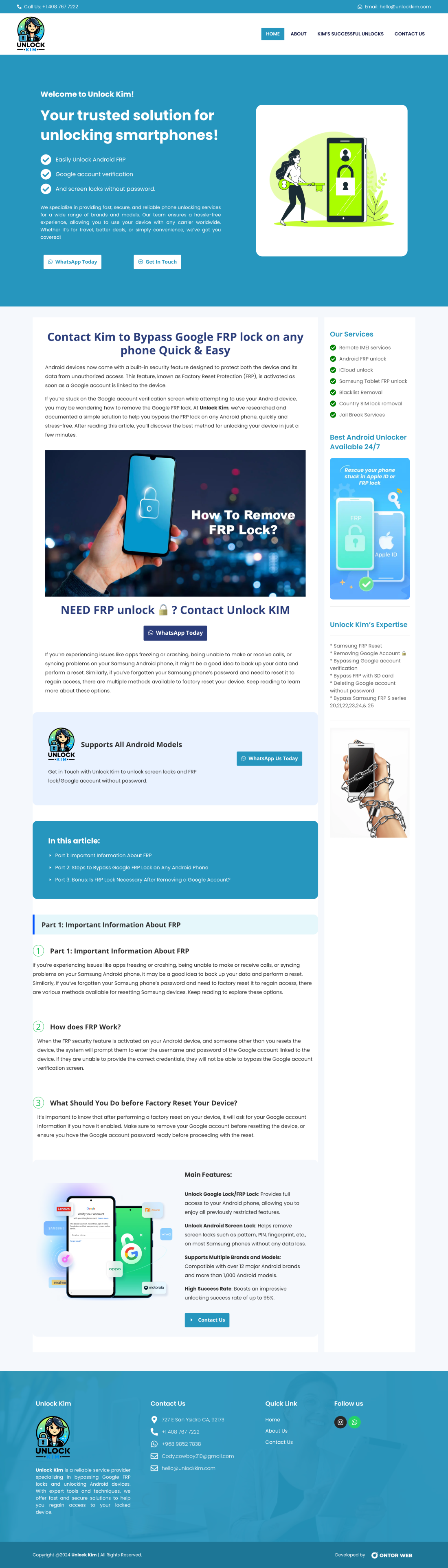 Unlock Kim – Ontor Web Portfolio 1 1