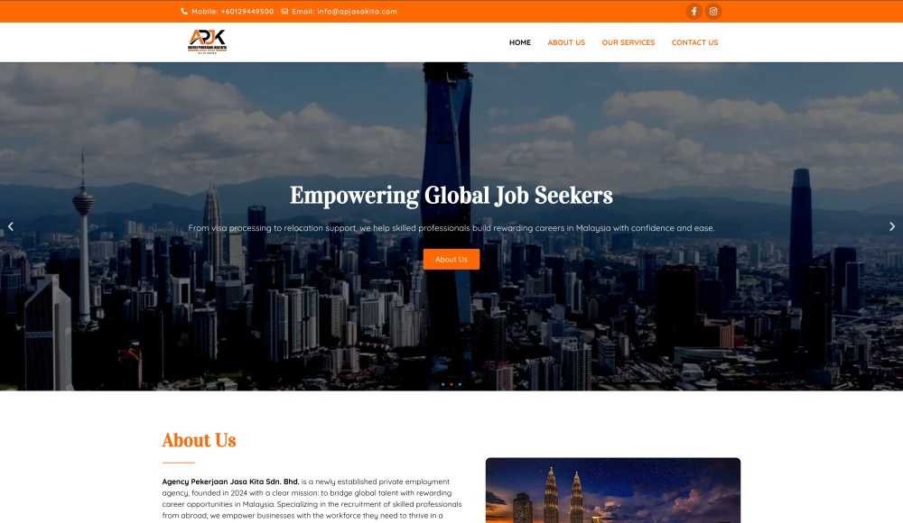 Agency Pekerjaan Jasa Kita Sdn. Bhd. _ Ontor Web Portfolio